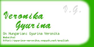 veronika gyurina business card